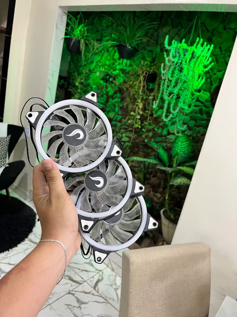 Kit Fans Rise Mode rgb com controladora - Foto 4