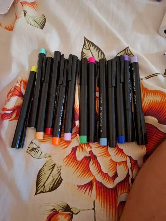 Canetas coloridas Faber Castell supersoft 1.0