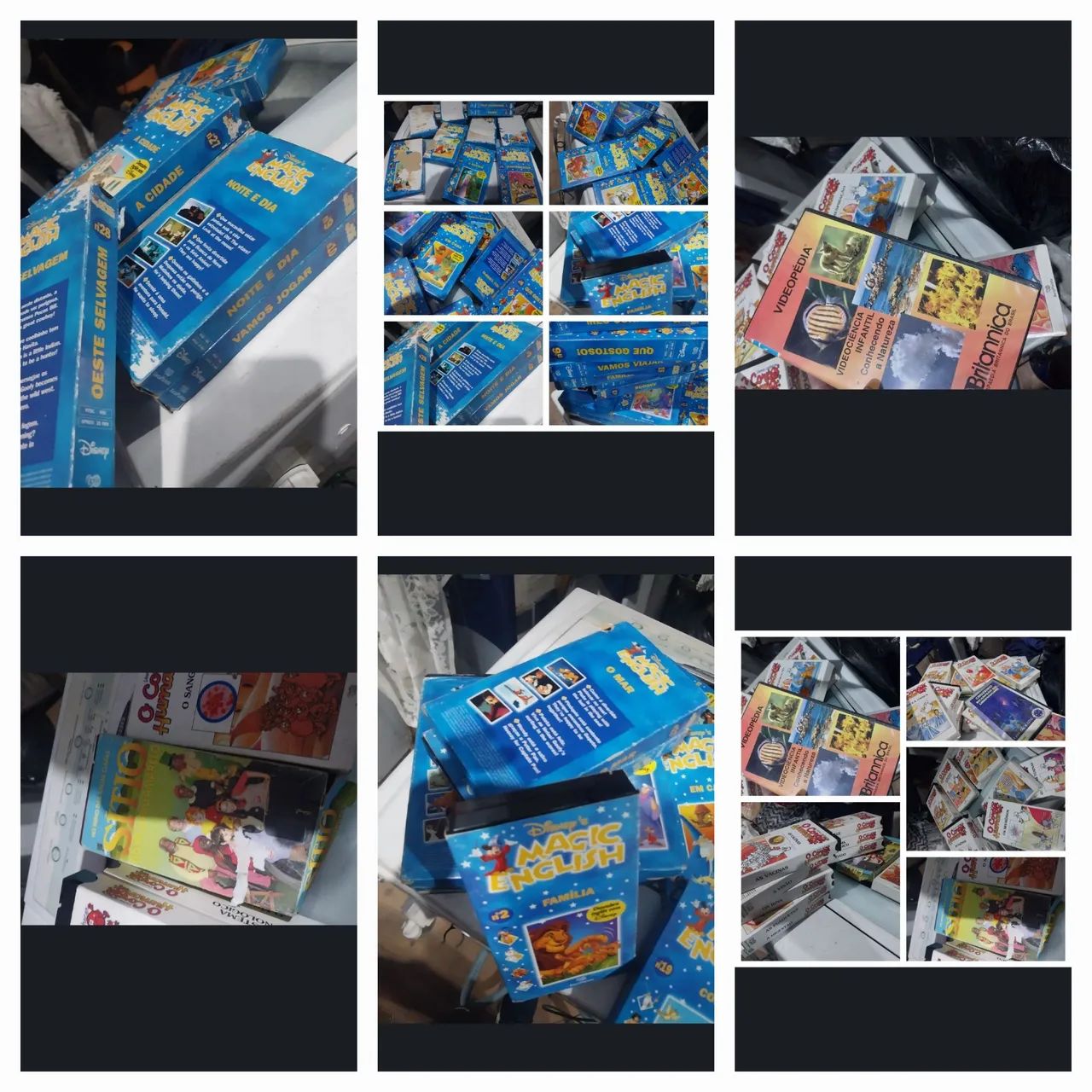 Diversos fitas vhss infantis - Disney, Magic English, Britânica e mais! Bh mg