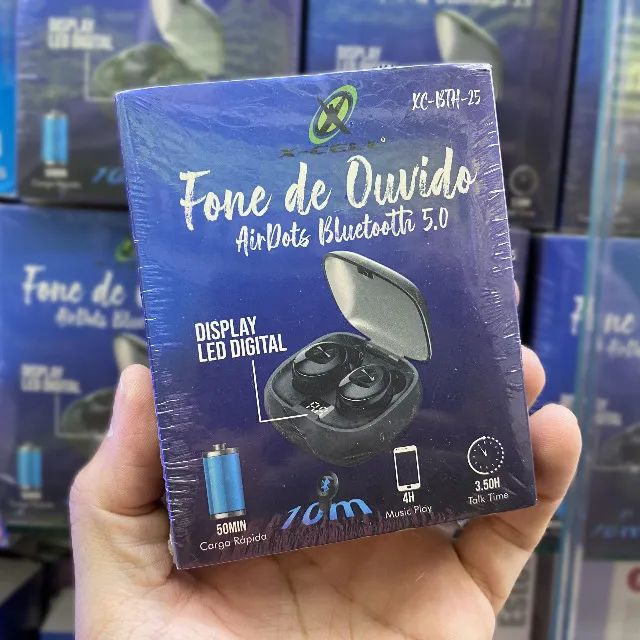 Fone de Ouvido Air Dots Bluetooth 5.0 Marca X-cell XC-BTH-25 - Foto 6