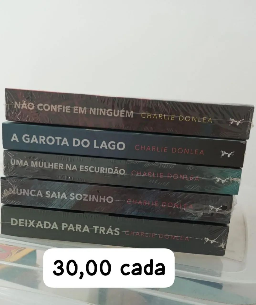 Livros Charlie Donlea - R$ 30,00 cada