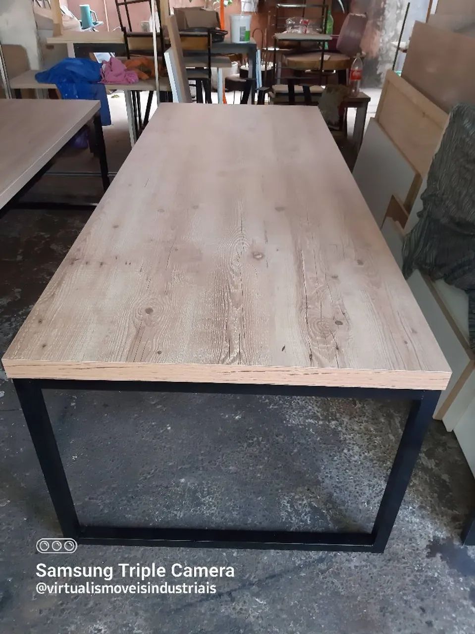 Mesa de Reunião estilo industrial  - Foto 5