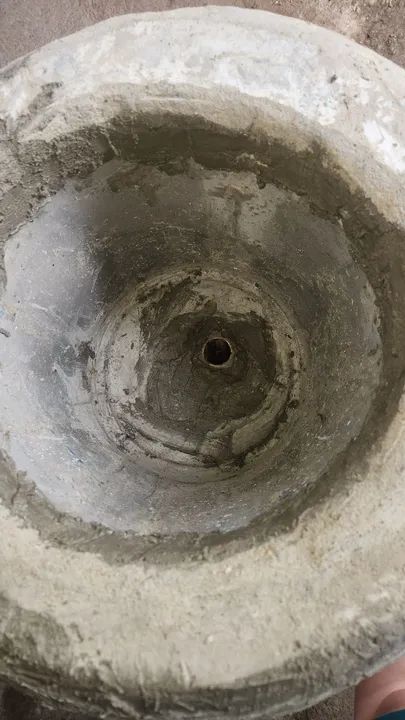 VASO TAÇA DE CIMENTO 60CM - Foto 2