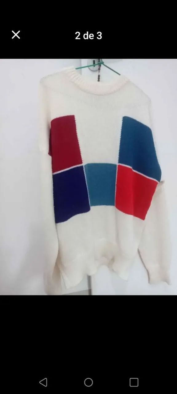 Blusa de Lã Colorida
