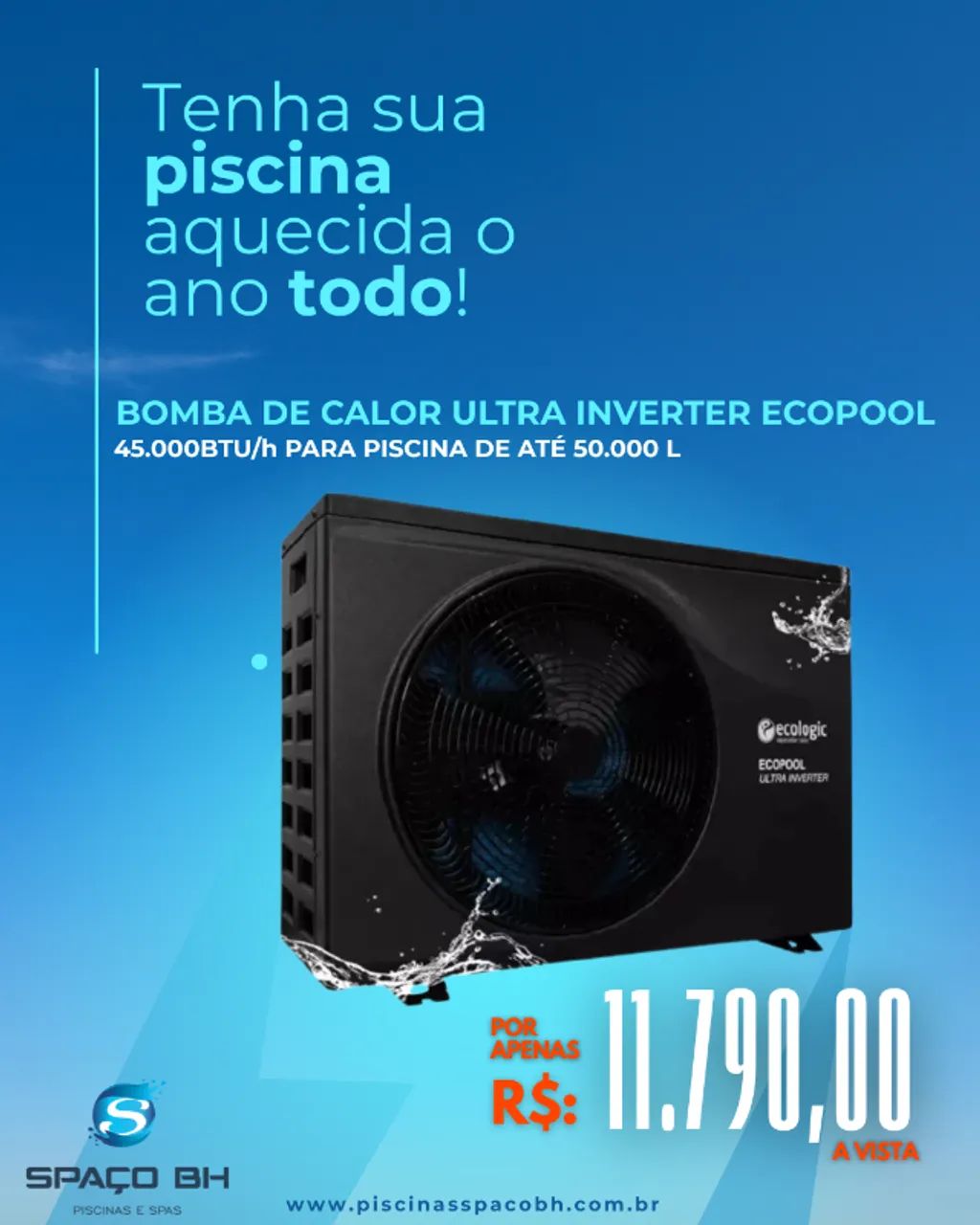 Aquecedor de piscina 