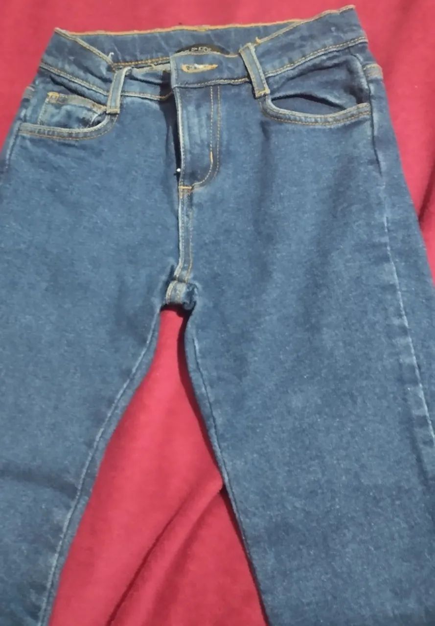 Calça jeans infantil minino