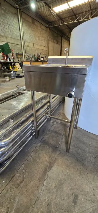 Pia aço inox para comércio