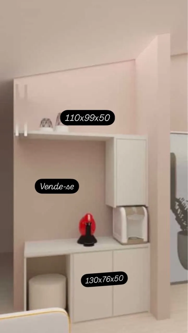 Móvel Planejado com nicho e armários