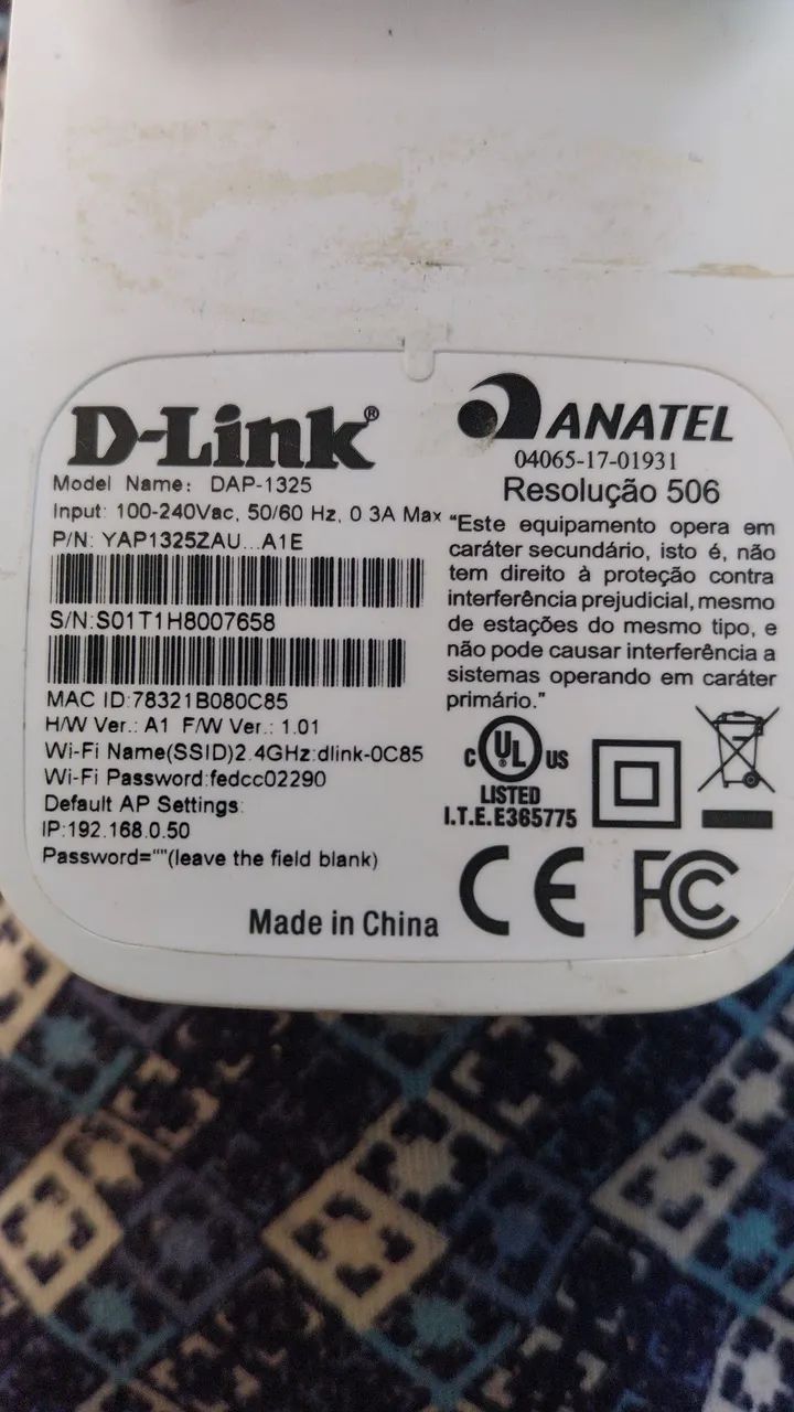 Repetidor de Sinal Wi-Fi D-Link DAP-1325 - Foto 4