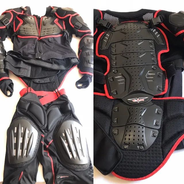 Cojunto de proteção para motociclista