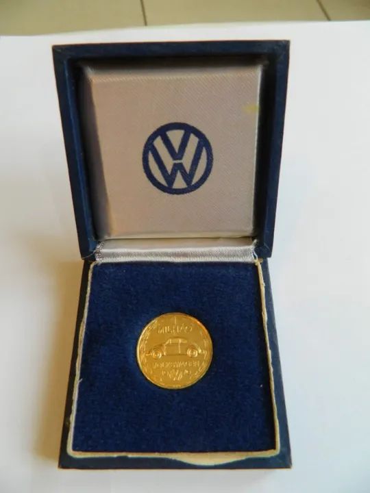 Moeda de Ouro em Comemoração à 1 milhão de unidades vendidas do Fusca 1970
