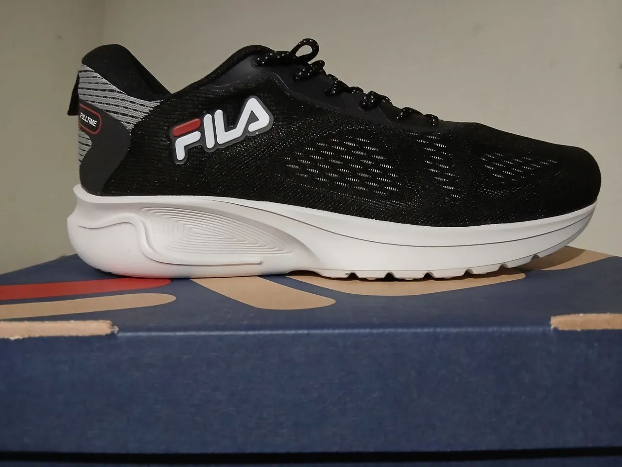 Tênis Fila Fulltime Masculino - Preto e Branco - Foto 2