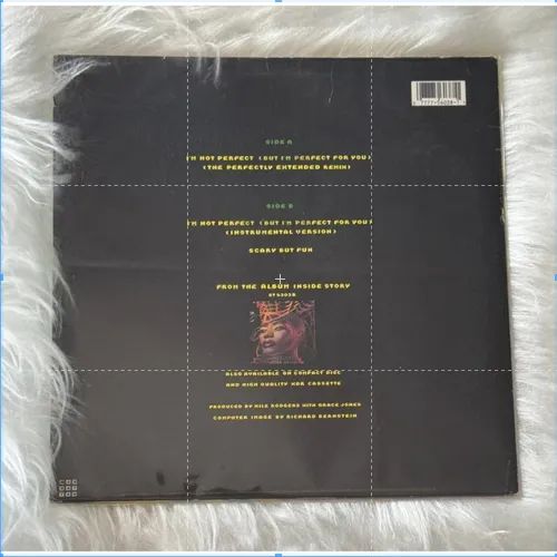 VINIL SINGLE 12'' GRACE JONES - I'M NOT PERFECT (BUT I'M PERFECT FOR YOU) IMPORTADO - Foto 2