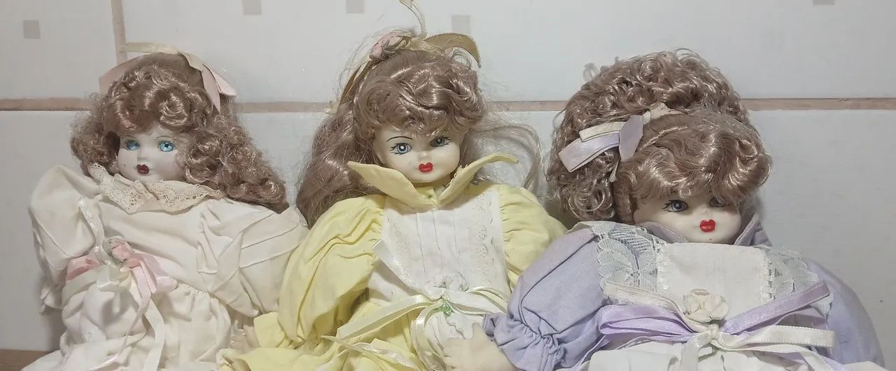Lote com 6 bonecas antigas - No estado  - Foto 4