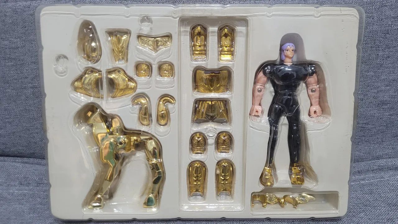 Boneco Mu de Áries Bandai vintage diecast cavaleiros do zodíaco anos 2000 - Foto 4