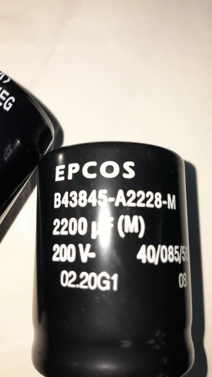 Capacitores Eletrolítico 2200ufx250v EPCOS e PTCON - Foto 4
