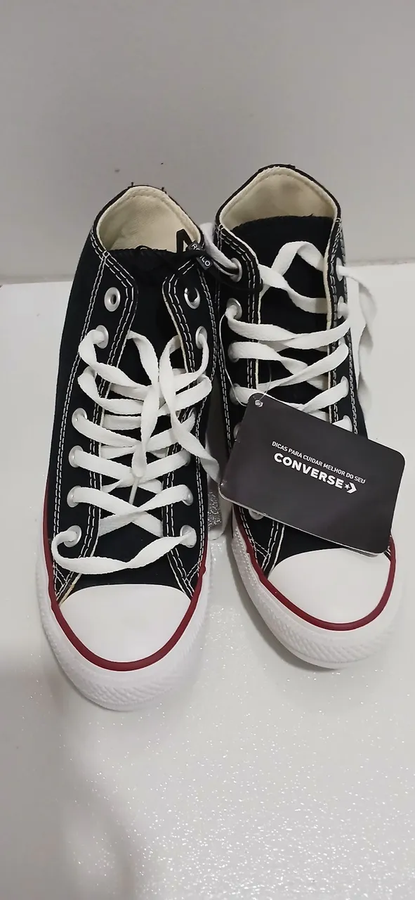 Tênis Converse All Star - Cano Alto Preto Na Etiqueta