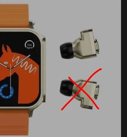 Relogio smartwatch n22 ultra cor champagne usado sem um fone