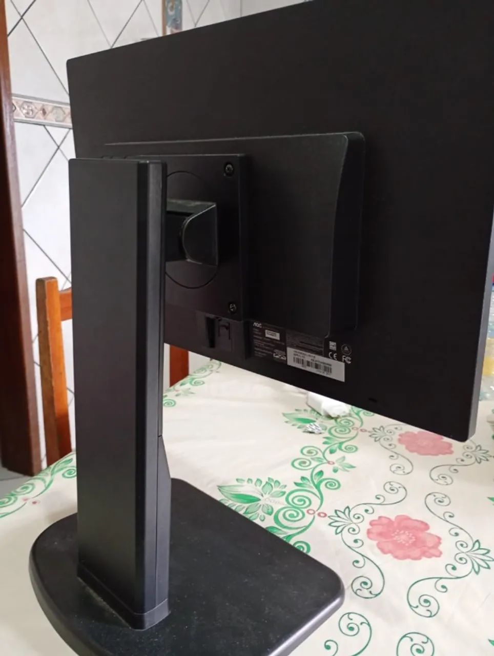 Monitor Aoc Led 18,5 Modelo E970pwhen Cor Preto - Foto 4