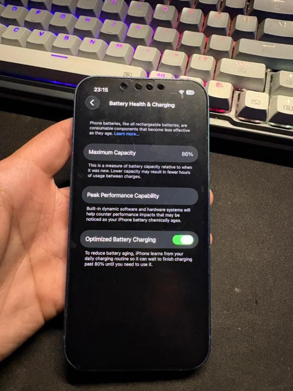 Iphone 13 - 128gb com película e capinha- bateria 86% - Foto 5