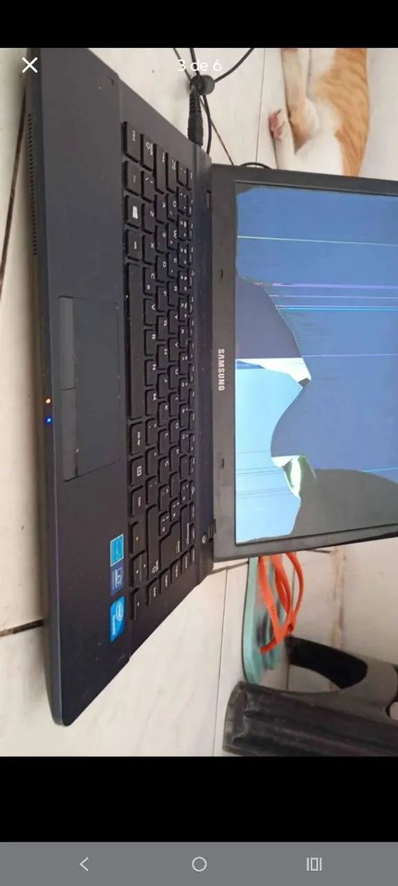 Notebook Samsung Com defeito OU TROCO POR CELULAR  - Foto 3