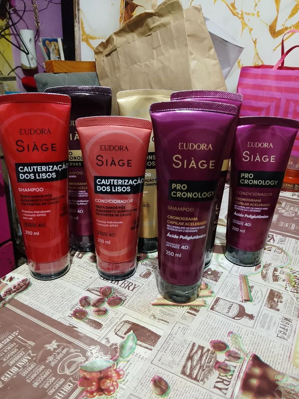 Kit condicionador e shampoo EUDORA 