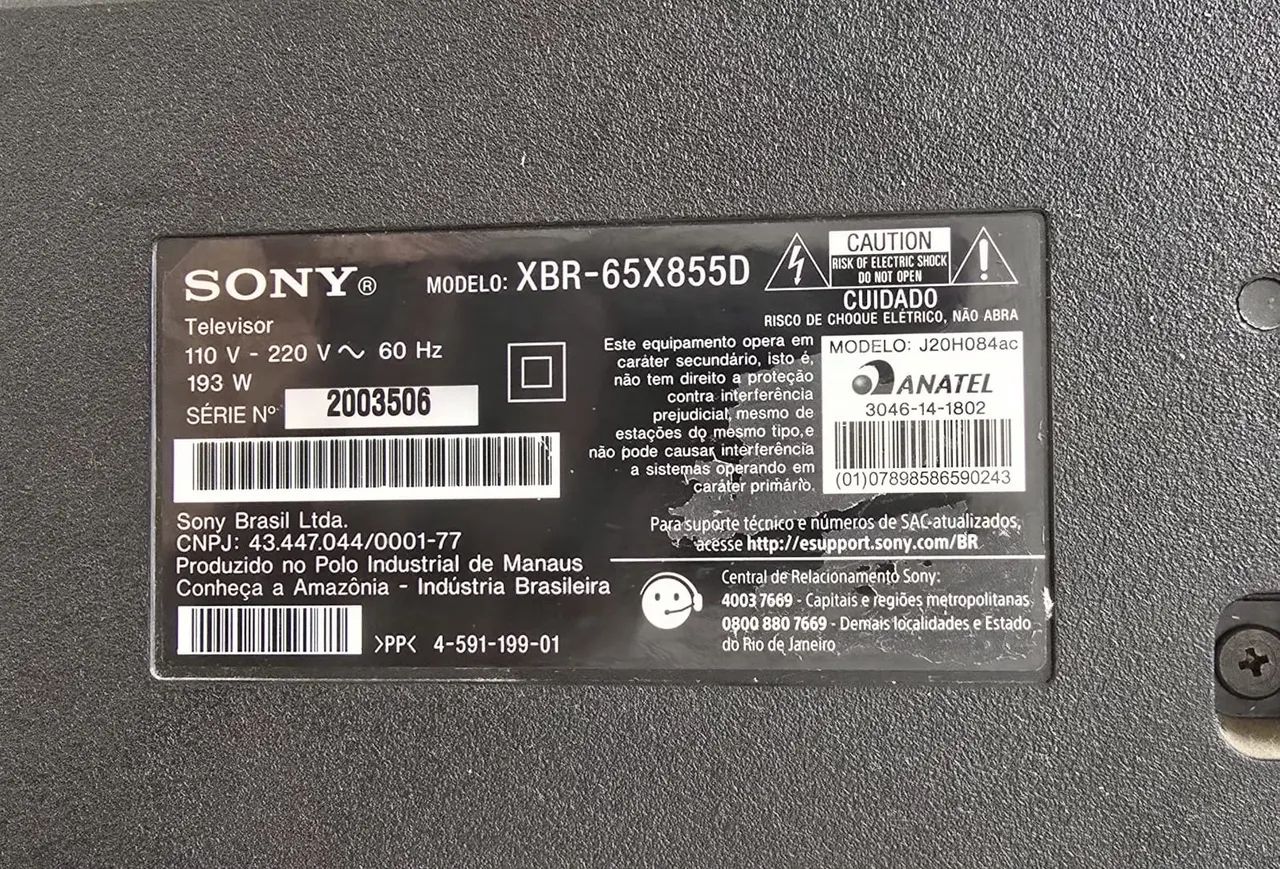 Tv Sony  XBR 65X855D de 2017 defeito mínimo  - Foto 5