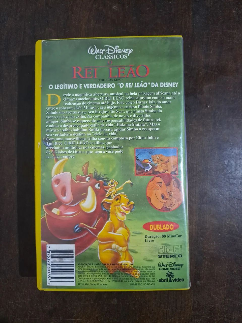 VHS O Rei Leão Disney Fita Dublada - Foto 3