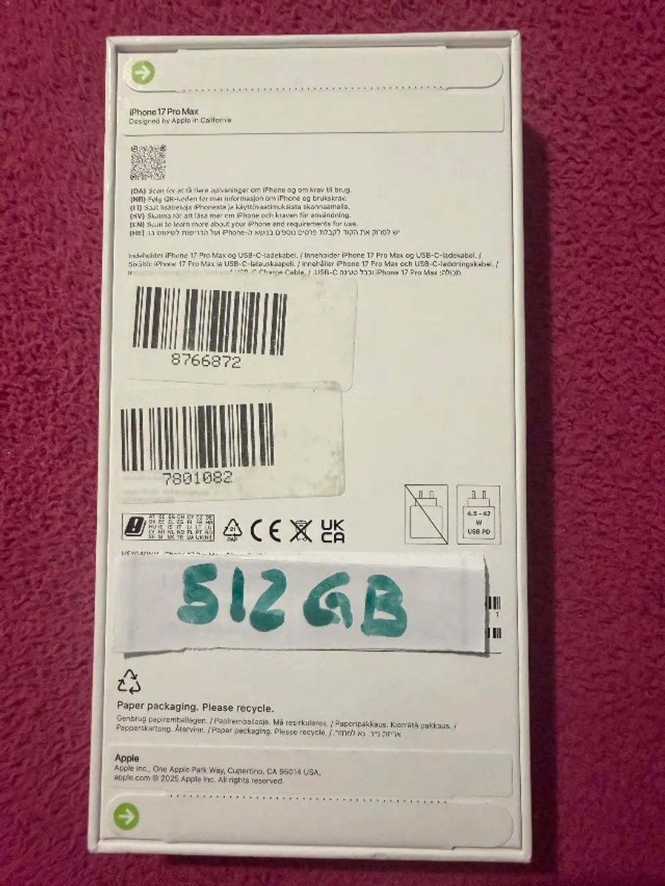 Apple iPhone 17 Pro Max 512 GB deep blue  - Foto 3