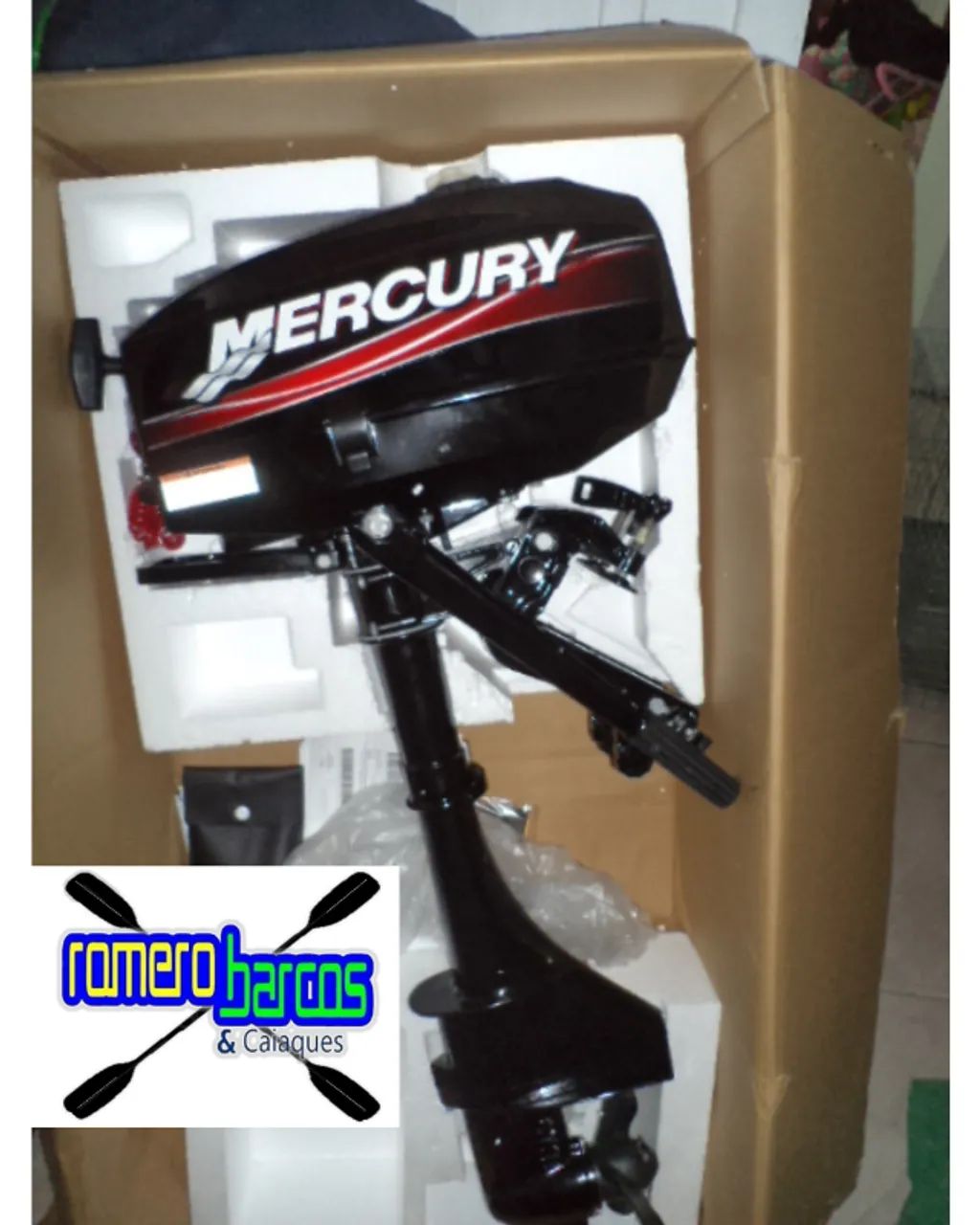 mercury 5 hp na caixa motor de popa - Foto 2