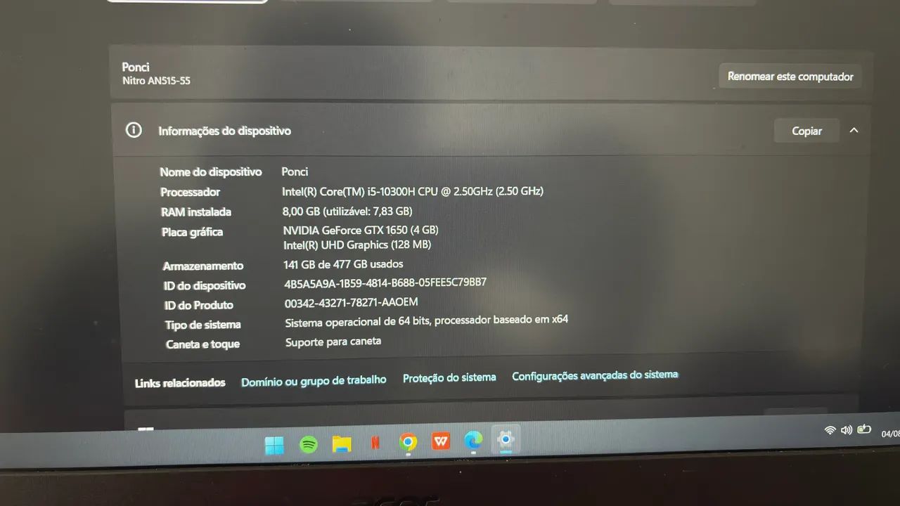 Notebook Gamer Acer Nitro 5 - Foto 2