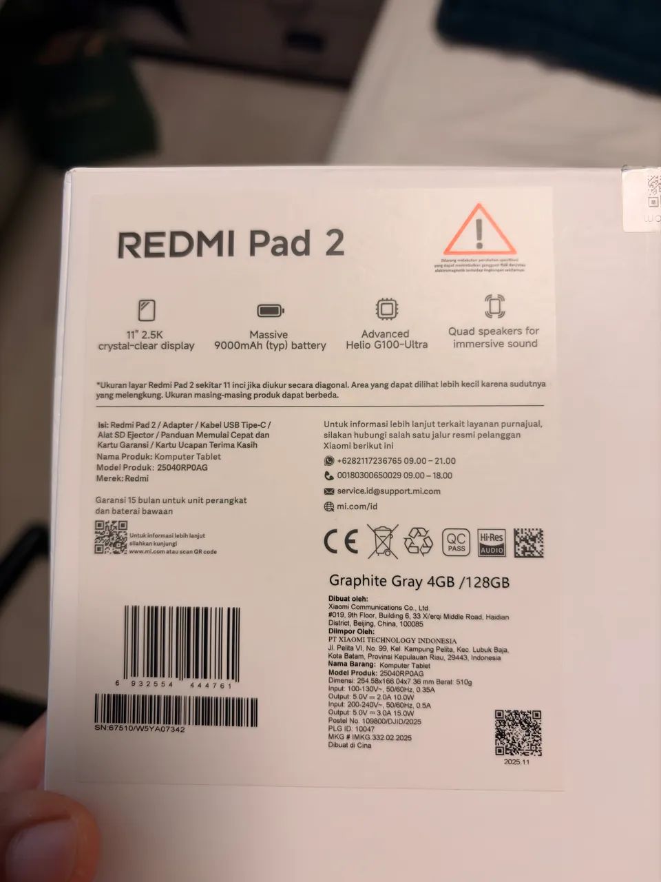 REDMI Pad 2 Graphite Gray 4 GB / 128 GB - Foto 5