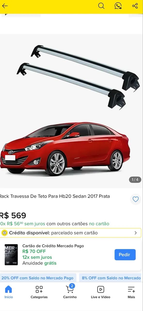 Rack Equimax HB 20 sedã 2017 e modelos similares - Foto 4