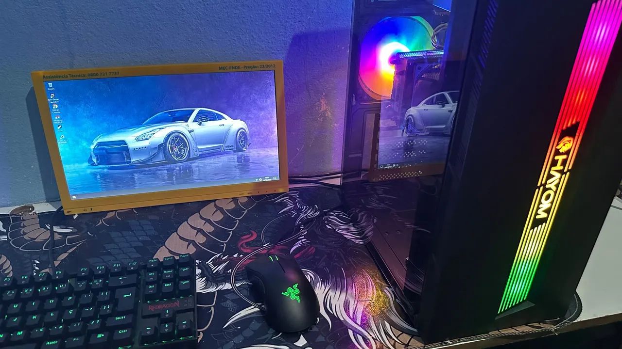 PC GAMER COMPLETO RGB COM TUDO - Foto 5