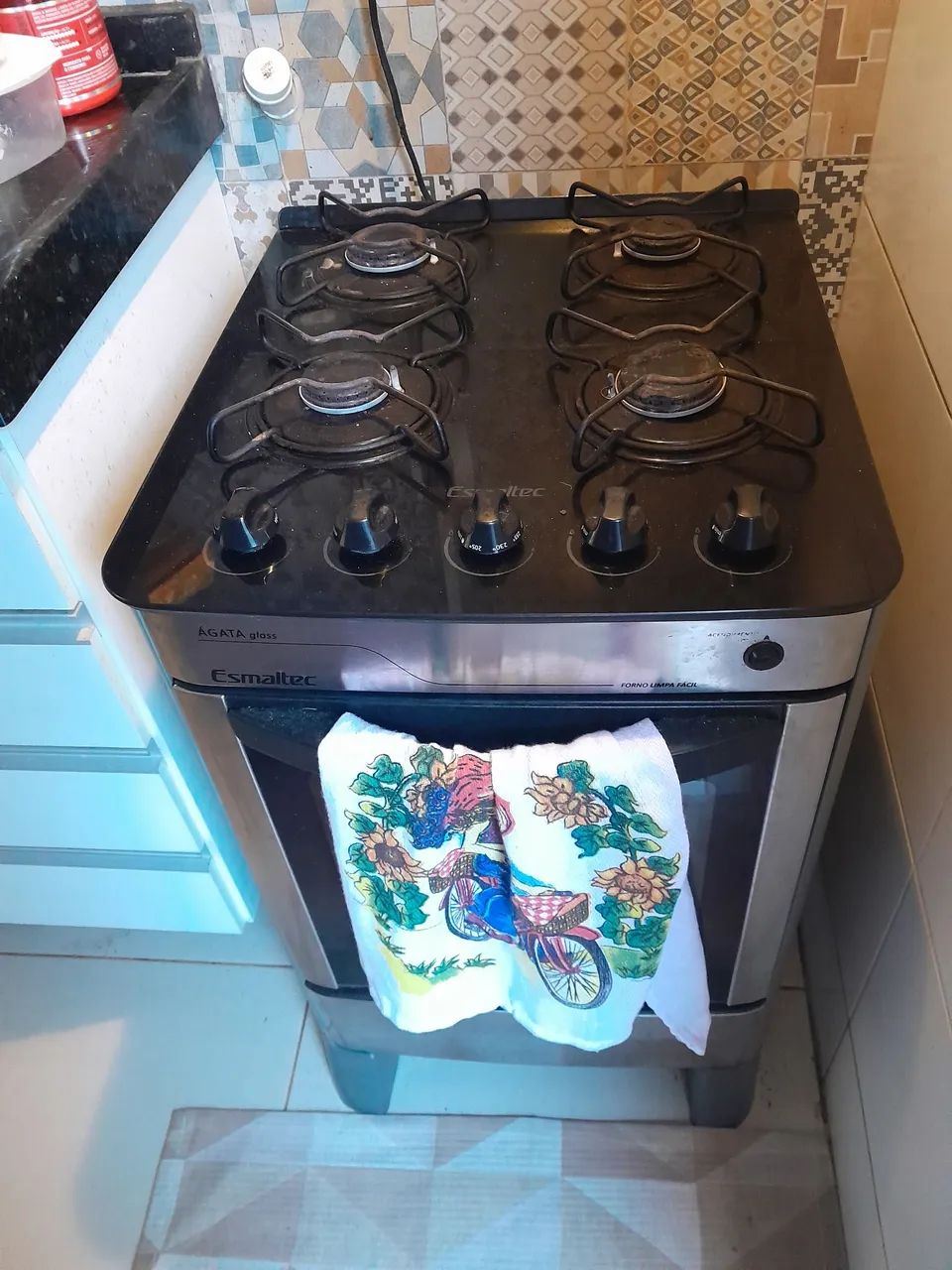 Fogão Esmaltec Ágata glass