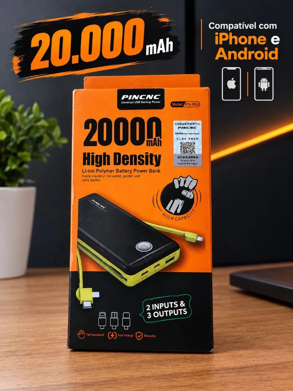 スマホアクセサリー PB2100 Power Bank POWER BANK 20000ah Android / Iphone - Acessórios de Celular