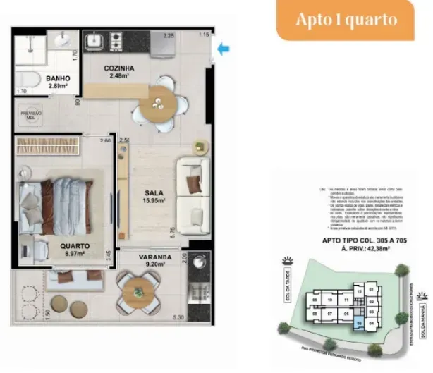 PLANTA 42m²