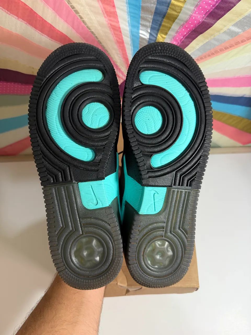 Nike Air Force 1 React Black Team Orange Pink Prime - Foto 4