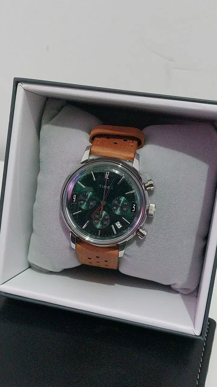 Timex Relógio cronógrafo Marlin de 40 mm - Foto 2