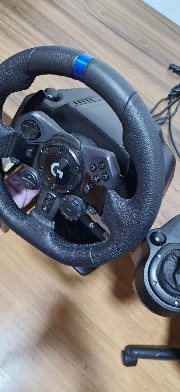 Logitech G923 (PS5, PC) + Câmbio driving force G shifter - Foto 4
