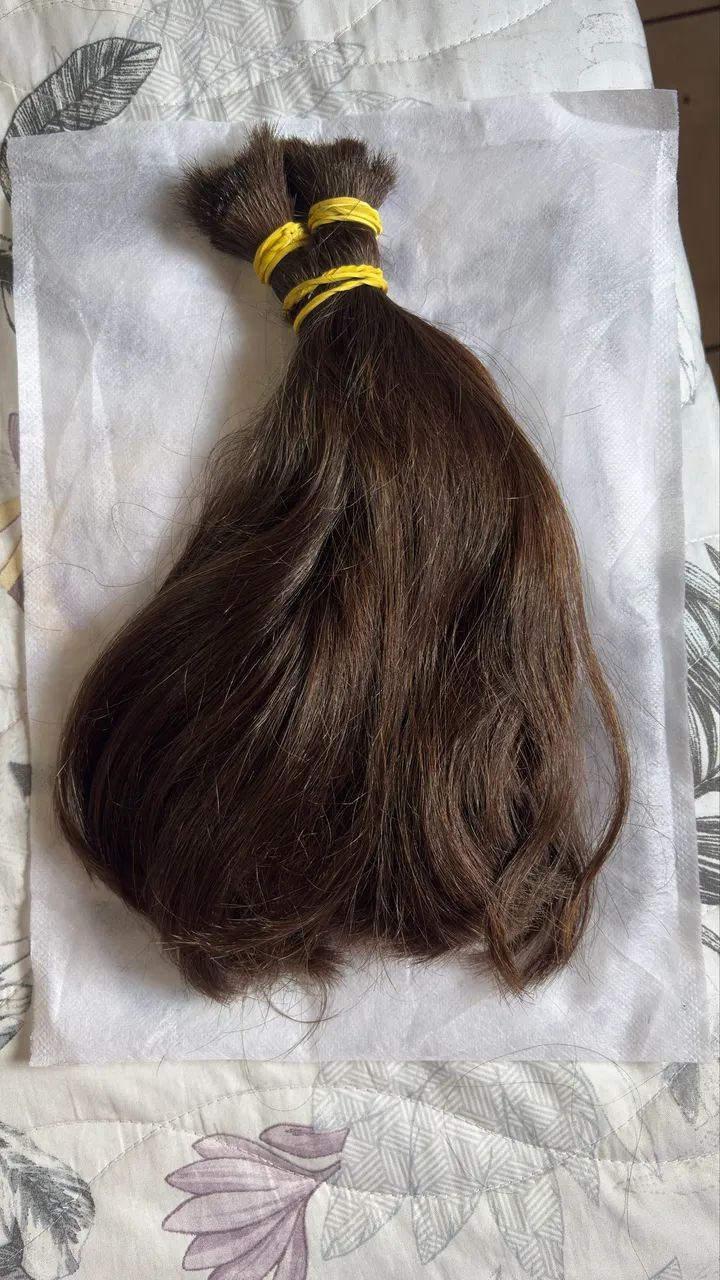 Cabelo castanho virgem  - Foto 3