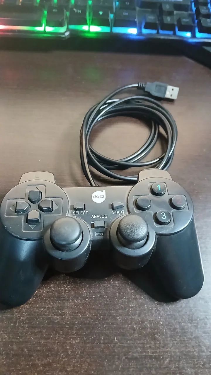 Controle de Xbox e Ps2 com fio para PC e CONSOLE