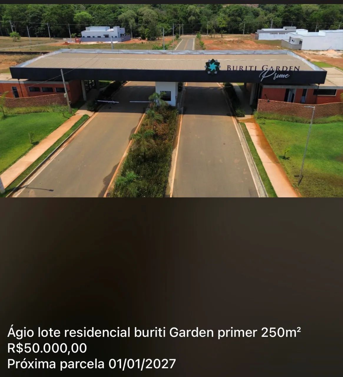Vendo Agil de terreno no Buriti Gardem Prime