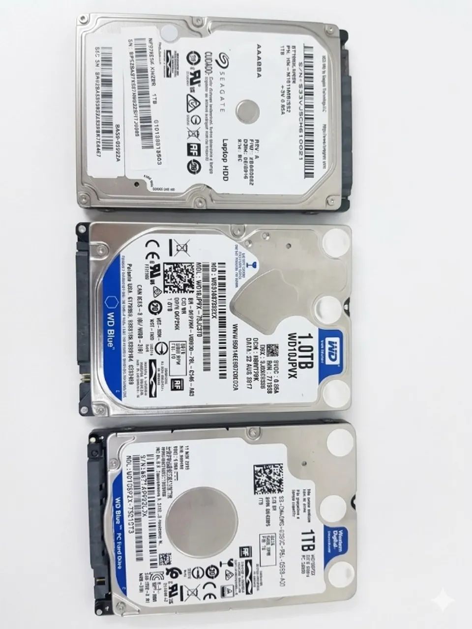 3 HDs de 1 TB