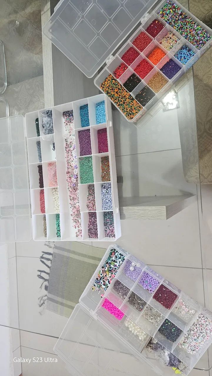 KIT miçangas e assessórios 