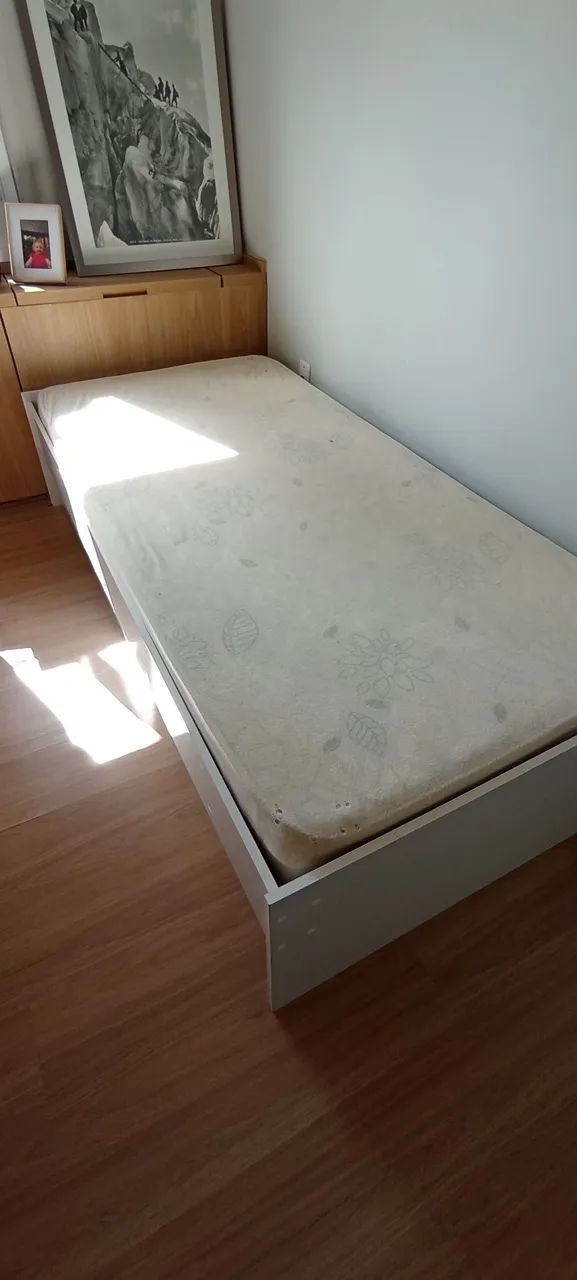 Cama solteiro com bicama com dois colchões solteiro - Foto 3