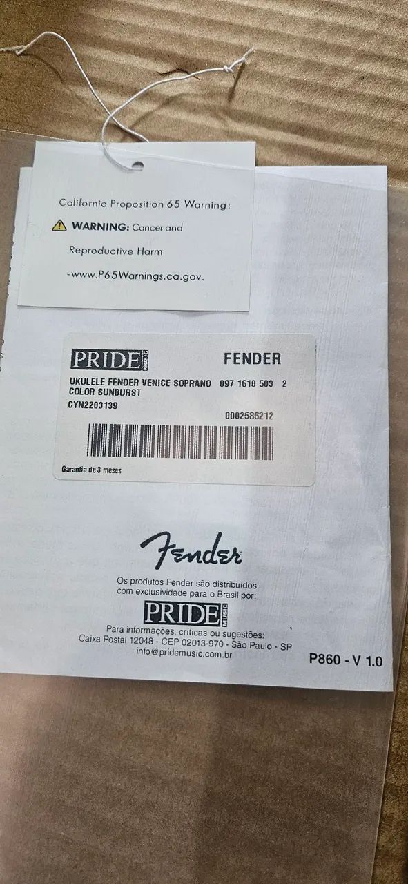 Ukulele fender novo na caixa  - Foto 5