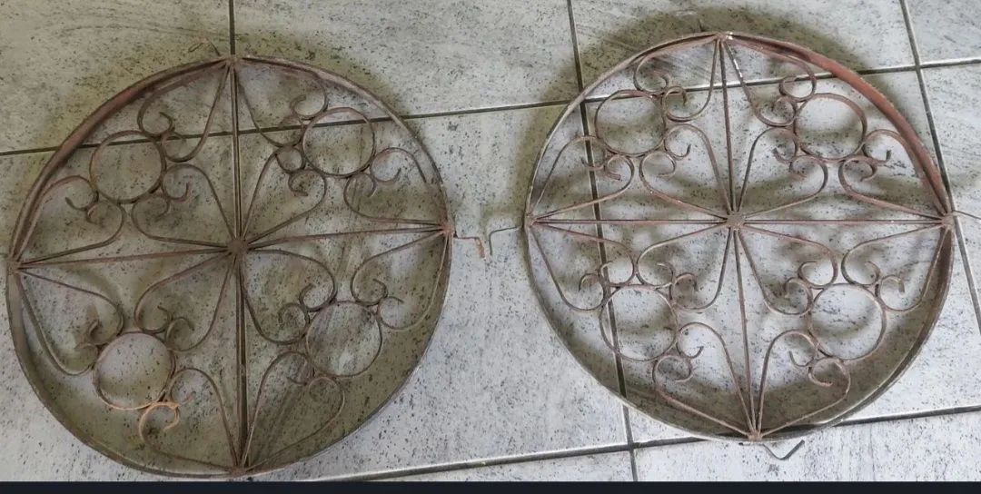 Antiguidade antigo em ferro USO enfeite decoração 