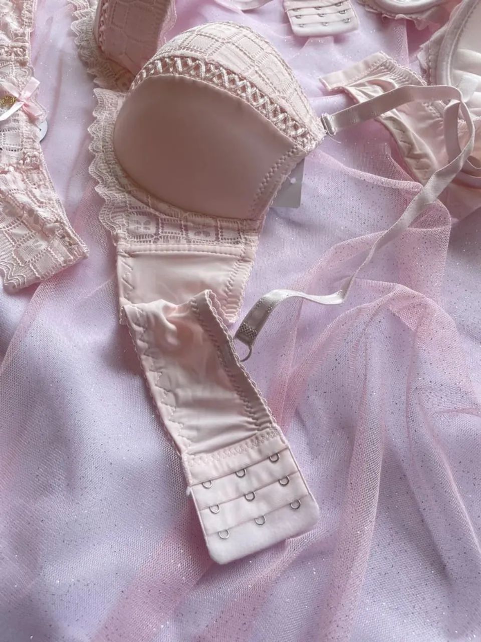 Conjunto de lingerie Elegance Rosê Premium - Foto 3