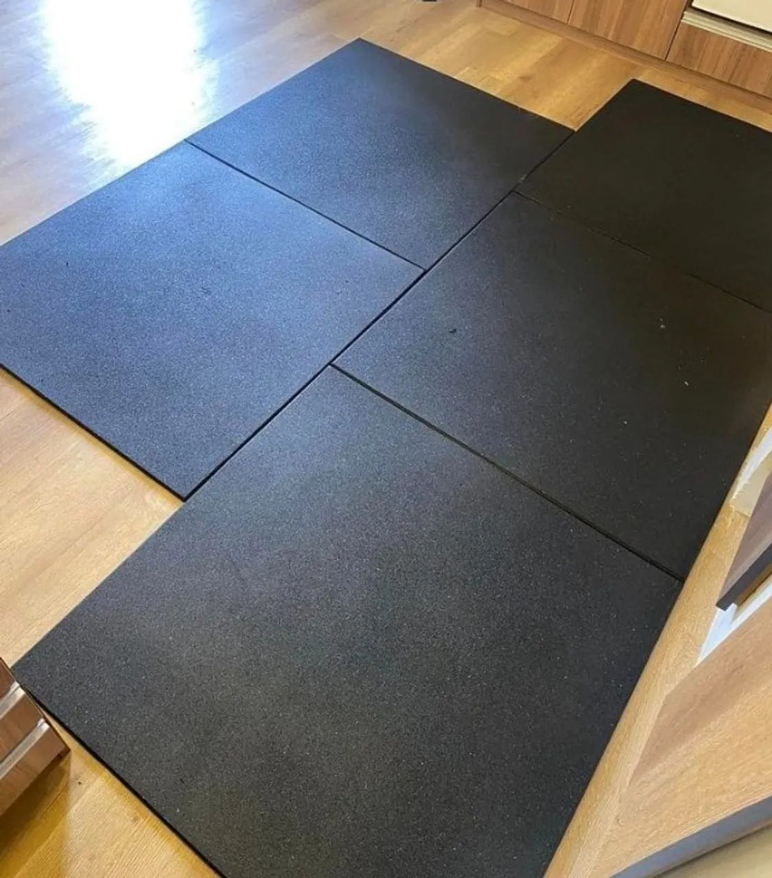 Piso de Borracha Placa 1x1 Academia